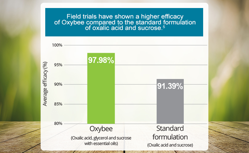 Oxybee varroa treatment: an innovative formulation