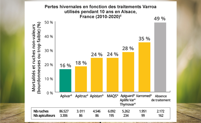Efficacité et survie hivernale