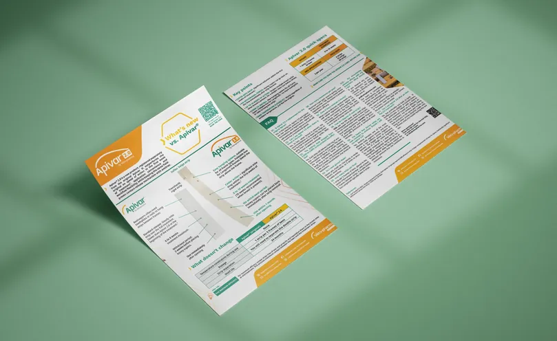 Practical sheet comparing Apivar 2.0 and Apivar